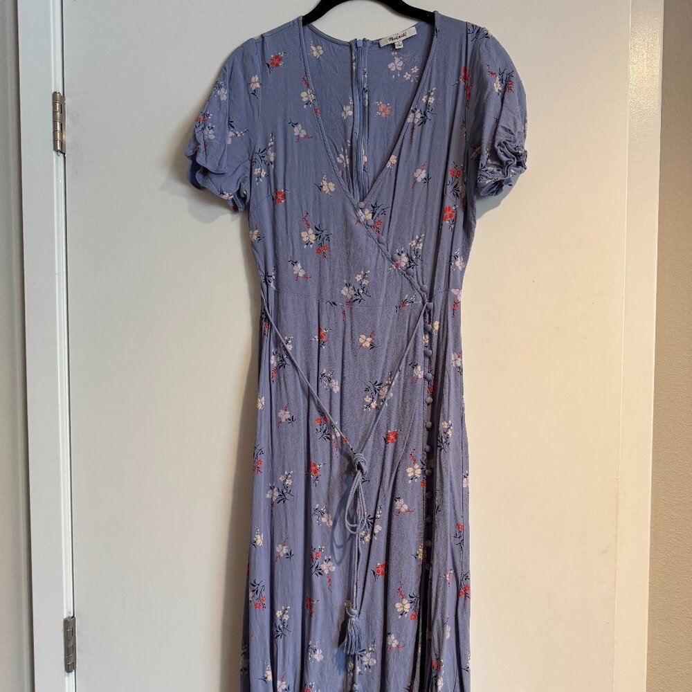 Madewell Button-Wrap Midi Dress